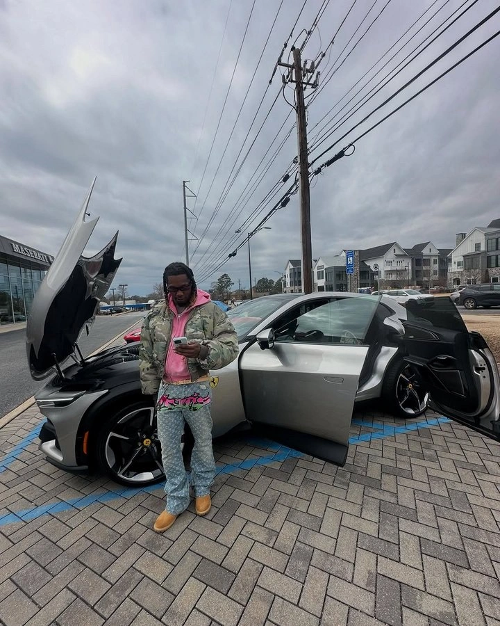 Offset and his new car