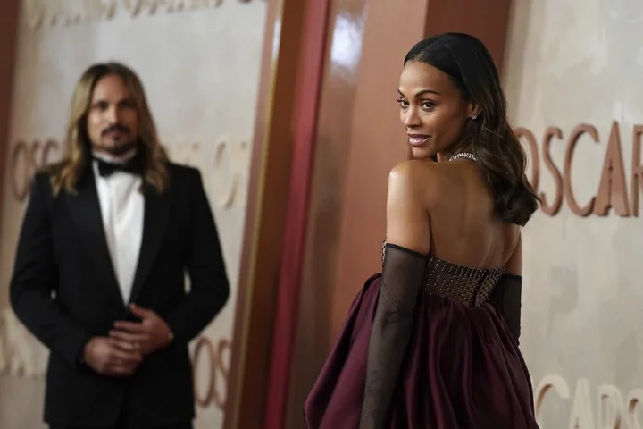 Zoe Saldana at 2025 Oscars