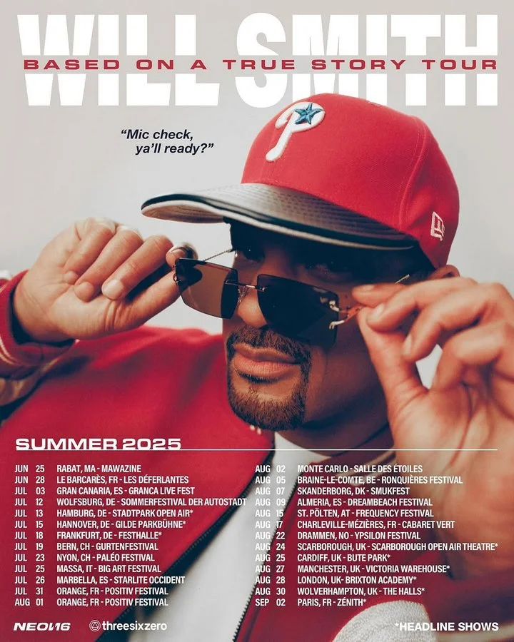 Will Smith's 'Based on a True Story' tour poster