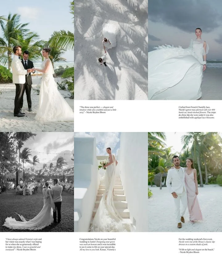 Victoria Beckham shares details of the wedding dress