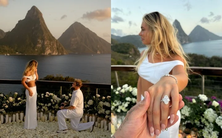 Jake Paul proposes to Jutta Leerdam