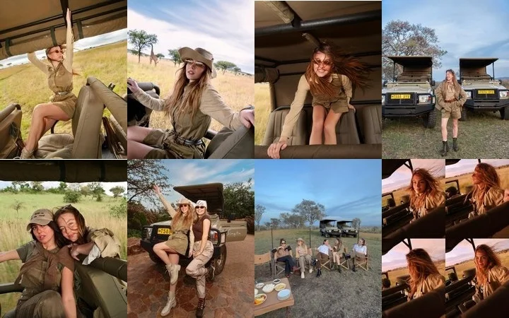 Sydney Sweeney documents her African safari