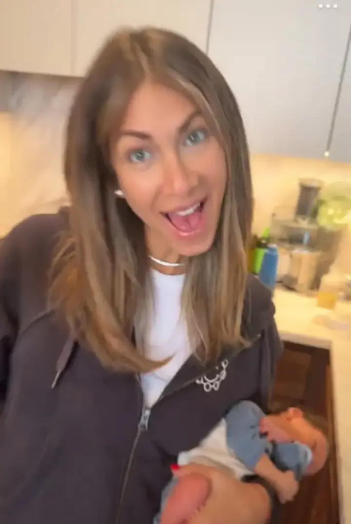 Erin Lichy faces backlash for the way way she holds her baby