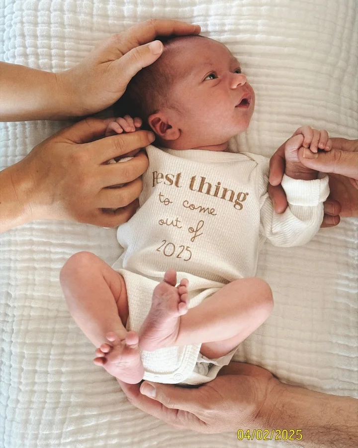Zachary Levi debuts newborn baby