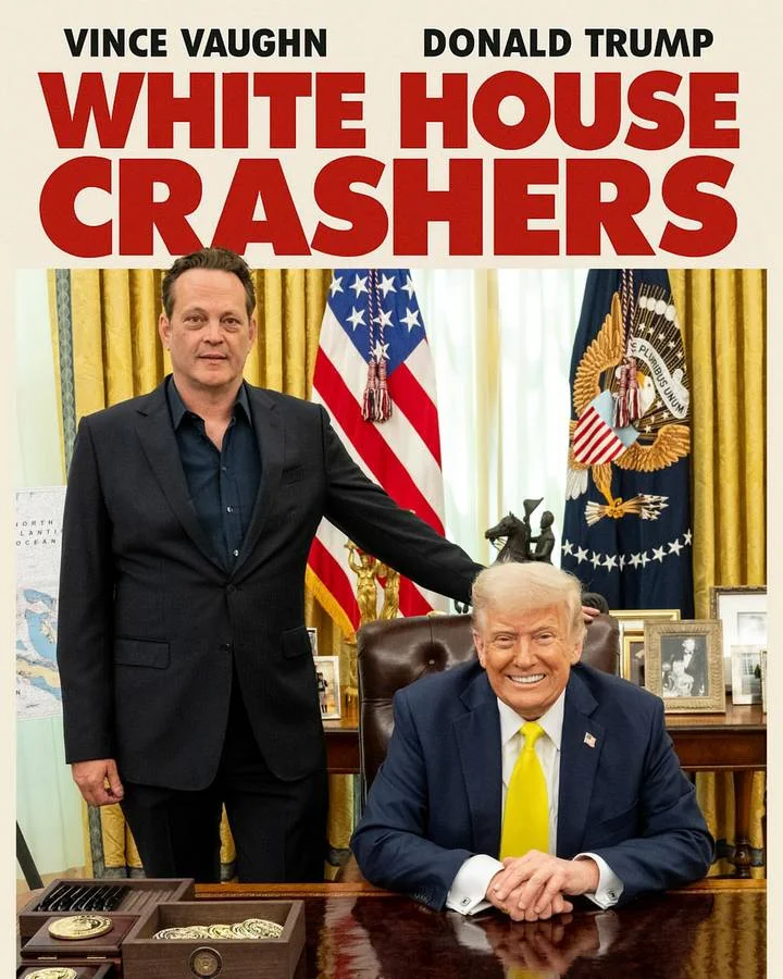 Vince Vaughn and Donald Trump at White House
