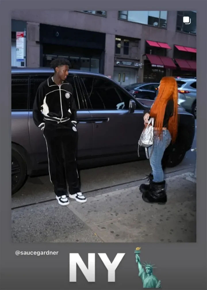 Sauce Gardner and Ice Spice in NYC