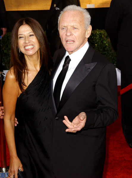 Anthony Hopkins, Stella Arroyave<br>15th Annual Screen Actors Guild Awards - Arrivals