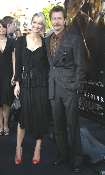 Gary Oldman, Ailsa Marshall<br>Batman Begins Los Angeles Premiere