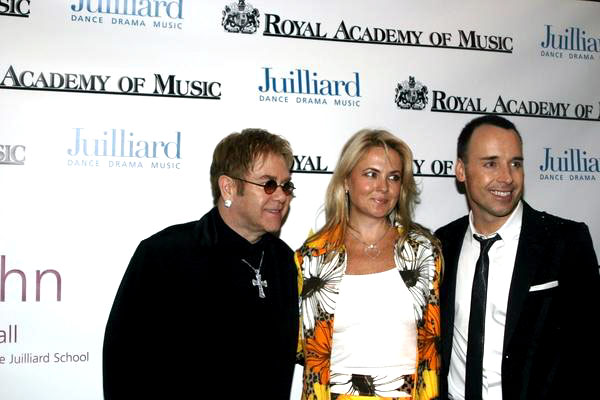 Elton John, David Furnish<br>Juilliard School and The Royal Academy of Music Benefit