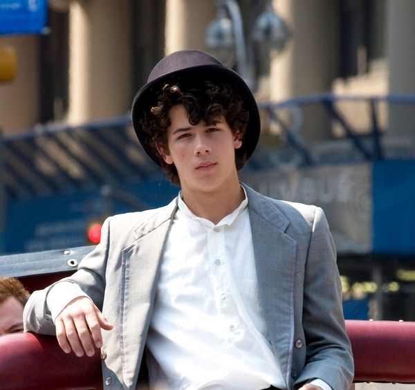 Nick Jonas, Jonas Brothers<br>Nick Jonas Films a Scene For His Upcoming Jonas Brothers 3-D Concert Movie in New York