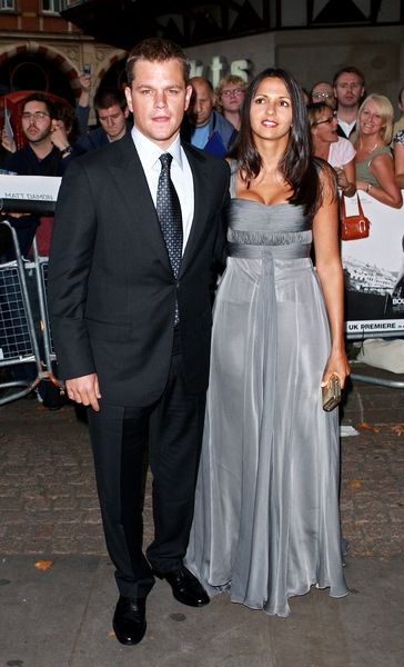 Matt Damon, Luciana Barroso<br>The Bourne Ultimatum UK Premiere in Leicester Square