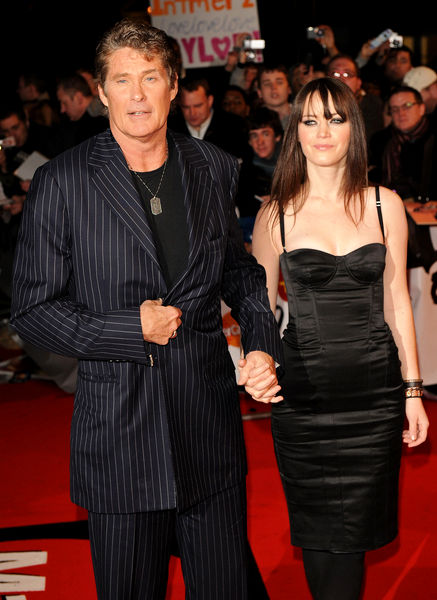 David Hasselhoff, Taylor Ann Hasselhoff<br>The Brit Awards 2009 - Arrivals