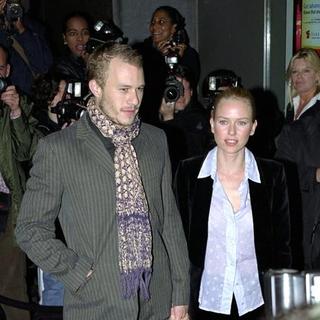 Heath Ledger;Naomi Watts; in The Hours Moview Premiere