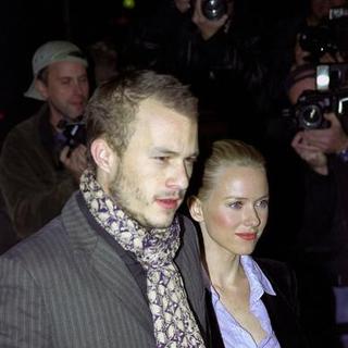 Heath Ledger;Naomi Watts; in The Hours Moview Premiere