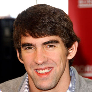 Michael Phelps Signs Copies of His Book "No Limits The Will to Succeed" at Borders in Westwood