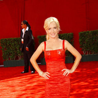 Angela Kinsey; in The 61st Annual Primetime Emmy Awards - Arrivals