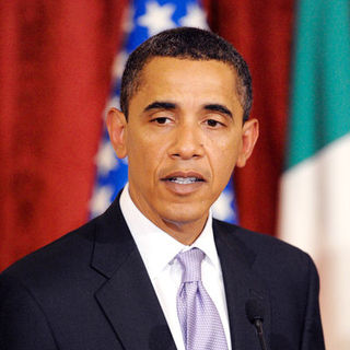 Barack Obama; in President Barack Obama Arrives at Quirinale for a Meeting with Italian President of Republic