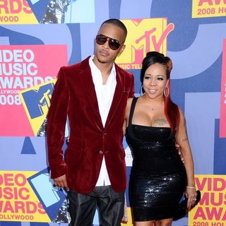T.I.;Tameka Cottle; in 2008 MTV Video Music Awards - Arrivals