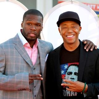 50 Cent, Russell Simmons in 2008 BET Hip Hop Awards - Arrivals