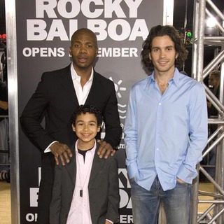 Lenard Roberts;Noah Greg-Cabrera;Santiago Cabrera; in World Premiere of Rocky Balboa