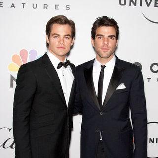 Chris Pine, Zachary Quinto in 66th Annual Golden Globes NBC After Party - Arrivals