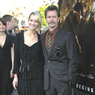 Gary Oldman, Ailsa Marshall in Batman Begins Los Angeles Premiere