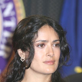 Salma Hayek in Press Conference for the Opening of the Family Justice Center for Domestic Violence Victims