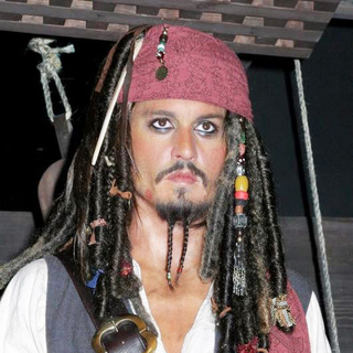 Johnny Depp Wax Figure of Captain Jack Sparrow from Pirates Of The Caribbean: Dead Man's Chest