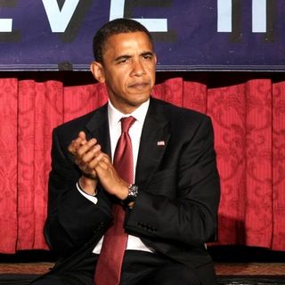 Barack Obama; in Women for Obama Fundraiser Breakfast at the Hilton Hotel in New York on July 10, 2008