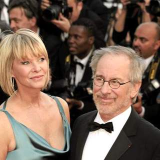 Steven Spielberg, Kate Capshaw in 2008 Cannes Film Festival - "Indiana Jones and the Kingdom of the Crystal Skull" Premiere - Arrival