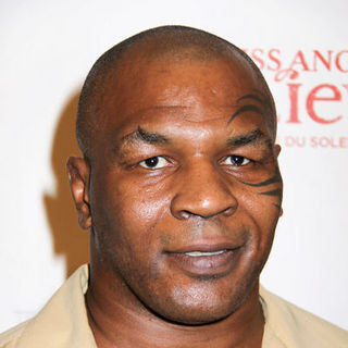Mike Tyson in "Criss Angel Believe" by Cirque du Soleil Opening Night - Black Carpet Arrivals