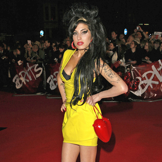 Amy Winehouse; in 2007 Brit Awards - Arrivals