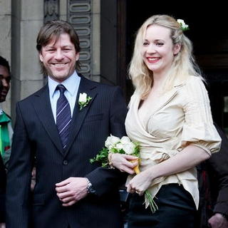 Sean Bean and Wife Georgina Sutcliffe at the Marylebone Register Office in Central London