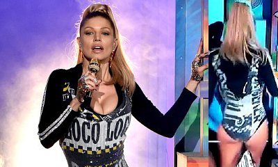 Fergie Suffers Wardrobe Malfunction During Her 'L.A. Love' Performance at 2014 AMAs