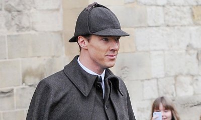 Benedict Cumberbatch Spotted Filming 'Sherlock' Special at Gloucester Cathedral
