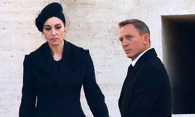 Daniel Craig and Monica Bellucci Spotted Filming Funeral Scene for 'Spectre'