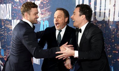 Justin Timberlake, Jimmy Fallon Get Goofy on 'SNL' 40th Anniversary Special Red Carpet