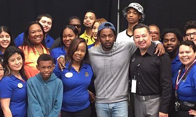 Kendrick Lamar Thanks Fans at 'To Pimp a Butterfly' Album Signing in Compton
