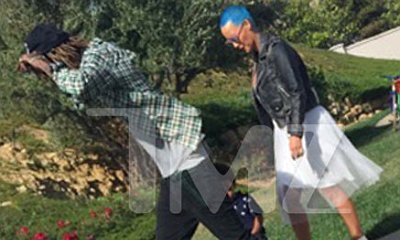 Amber Rose Colors Her Hair Blue, Reunites With Wiz Khalifa