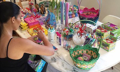 Kim Kardashian Prepping Easter Treats for North West