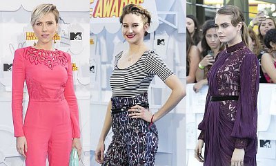 MTV Movie Awards 2015: Scarlett Johansson, Shailene Woodley, Cara Delevingne Glitter the Red Carpet