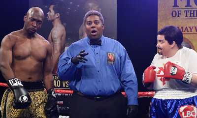 'Saturday Night Live' Mocks Mayweather Vs. Pacquiao Fight and Black Widow Movie