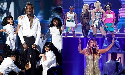 Videos: Wiz Khalifa, Britney Spears and Mariah Carey Perform at 2015 BMAs