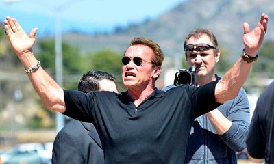 Arnold Schwarzenegger Premieres 'Terminator Genisys' at Camp Pendleton