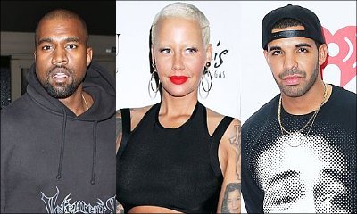 Kanye West and Amber Rose Party at Drake's L.A. Mansion