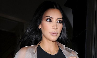 Kim Kardashian Goes Braless, Flashes Nipples in Sheer Top in London