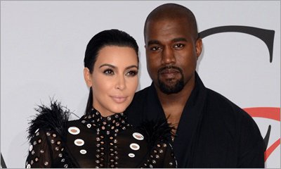 Kim Kardashian and Kanye West Are Matching in Black at CFDA Awards