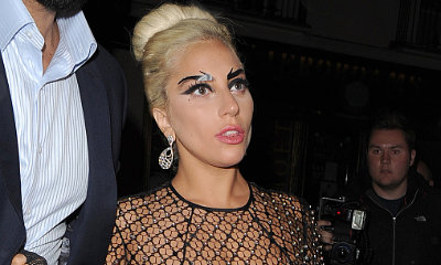 Lady GaGa Reveals Silver Pasties and Black Briefs in See-Through Dress