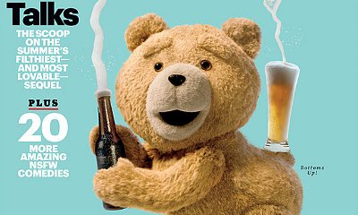 Ted Spoofs Kim Kardashian's Paper Magazine Cover on EW Cover