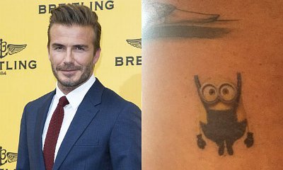 David Beckham Gets Minion Tattoo Chosen by His Daughter Harper